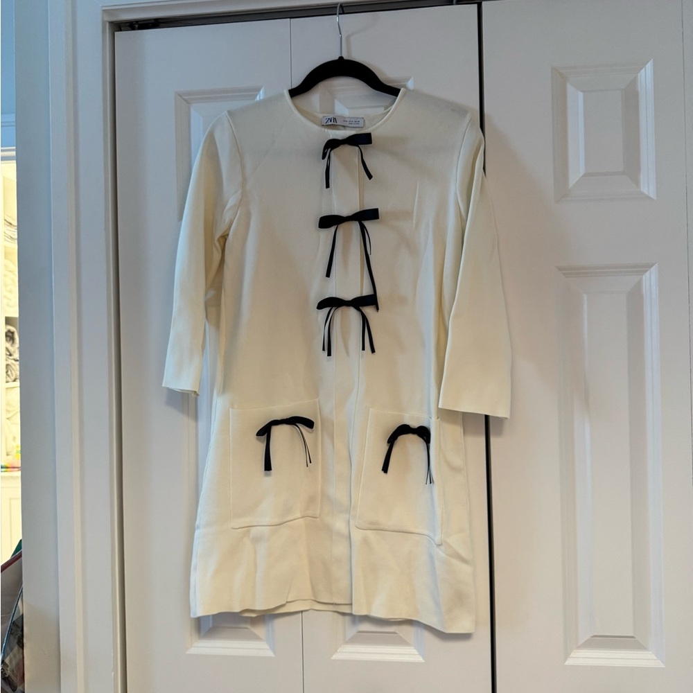 Zara KNIT DRESS WITH BOWS